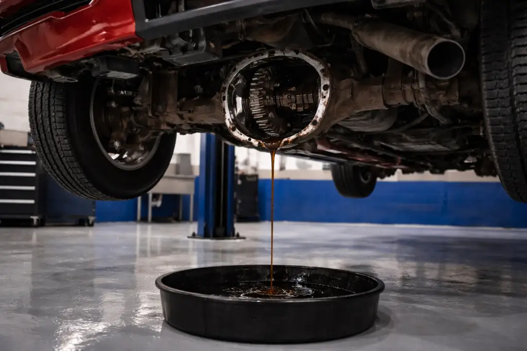 Differential service on Ford F-150 at Chuck’s Auto Repair Shoreline in Seattle